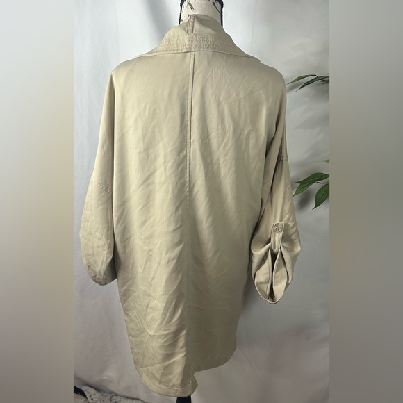 Max Studio Beige Trench Coat - Picture 5 of 9